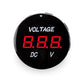 Comando VOLTMETER 6.6V-31V BASE NEGRA NUM ROJO