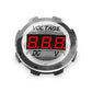 Comando VOLTMETER 6.6V-31V BASE TRANSPARENTE NUM RED