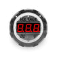 Comando VOLTMETER 6.6V-31V BASE TRANSPARENTE NUM RED