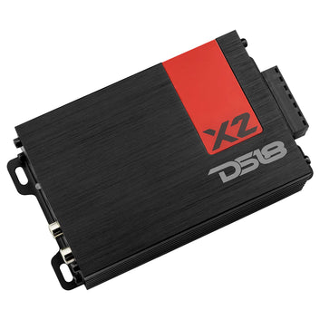 DS18 X2 Ultra Compact Full Range Class D 2-Channel Car Amplifier 1140 Watts