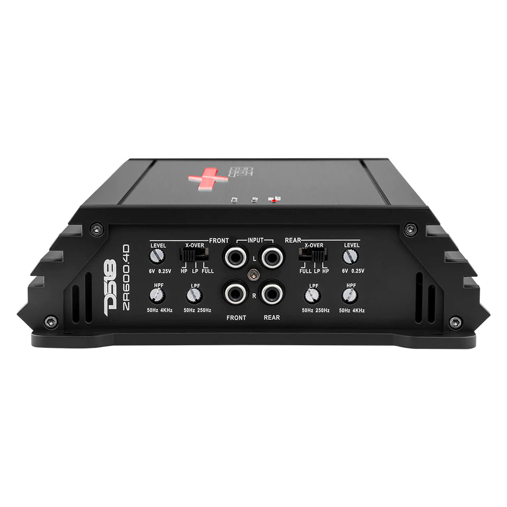 DS18 ZR600.4D ZR Class D 4-Channel Full Range Car Amplifier 150x4 @4ohm Watts RMS