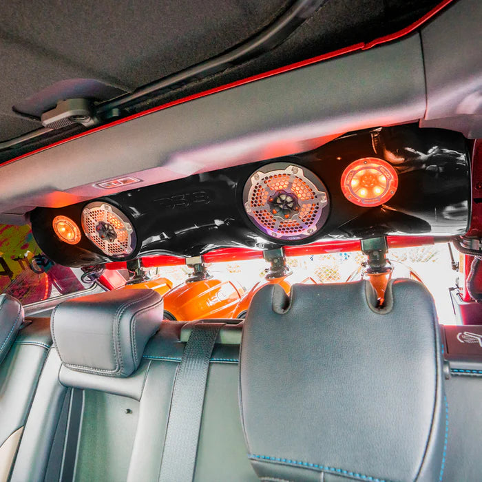 Ford Bronco 6th Gen 4-Door Overhead Bar System fits 4 x 8" speakers + 2 x 6.5" Speakers and 2 x 3.78" Tweeters