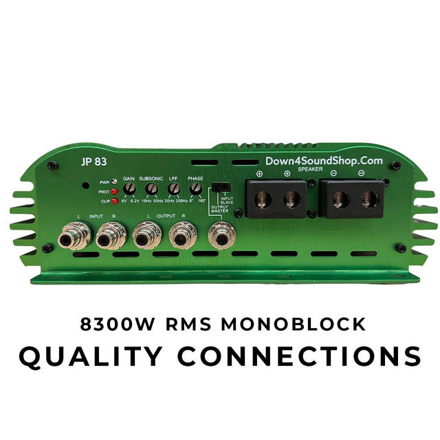 Down4Sound JP83 GREEN | 8300W RMS Amplifier