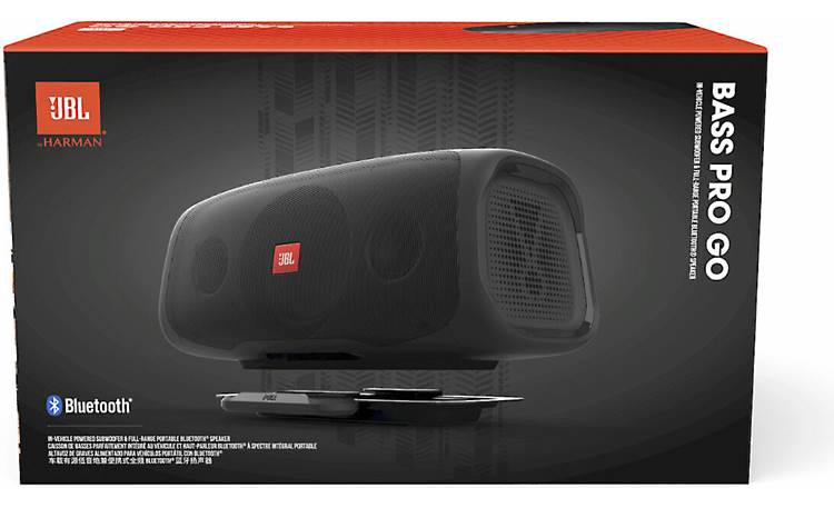 JBL BassPro Go Powered subwoofer (100-watt RMS amplifier) and built-in portable Bluetooth® speaker