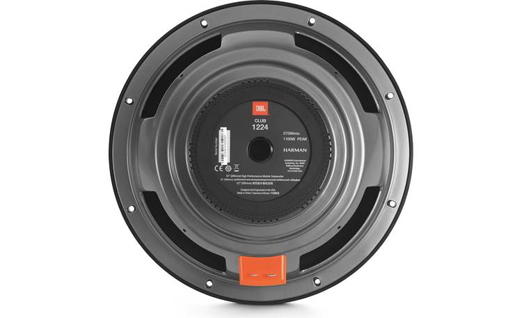 JBL Club 1224 Club Series 12" component subwoofer with switchable 2- or 4-ohm impedance
