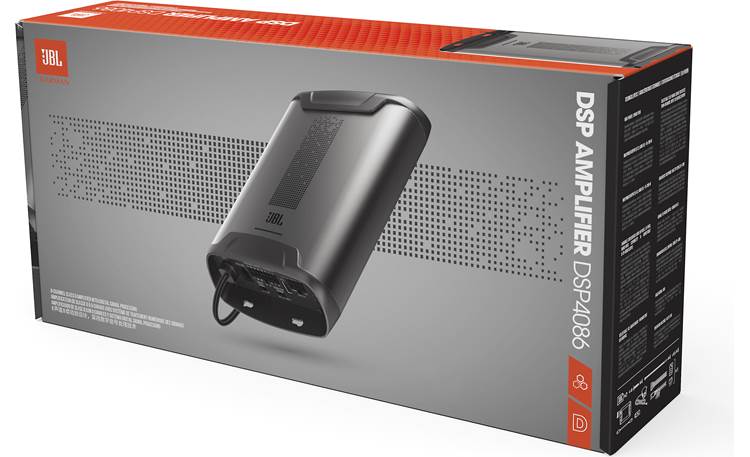 JBL DSP4086 8-channel car amplifier with digital signal processing — 40 watts RMS x 8
