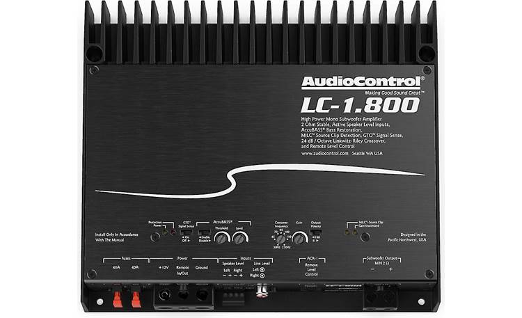 AudioControl LC-1.800 Mono subwoofer amplifier — 800 watts RMS at 2 ohms