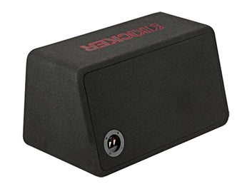 KICKER L7R 10-Inch (25cm) Subwoofer in a Trapezoidal Vented Enclosure, 2-Ohm, 500W