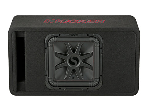 KICKER L7R 12-Inch (30cm) Subwoofer in a Trapezoidal Vented Enclosure, 2-Ohm, 600W