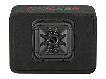 KICKER L7R 10-Inch (25cm) Subwoofer in the CWR Style Truck Enclosure, 2-Ohm, 500W