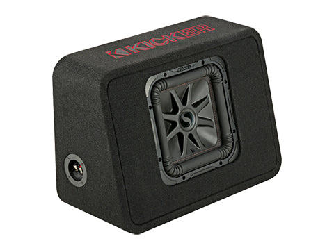 KICKER L7R 10-Inch (25cm) Subwoofer in the CWR Style Truck Enclosure, 2-Ohm, 500W