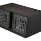 KICKER L7R 12-Inch (30cm) Dual Subwoofers in the CWR Style Vented Enclosure, 2-Ohm, 1200W