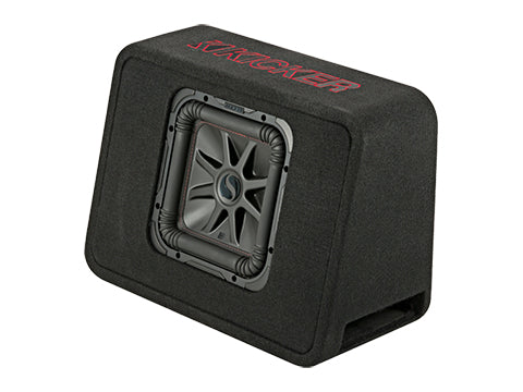 KICKER L7R 10-Inch (25cm) Subwoofer in the CWR Style Truck Enclosure, 2-Ohm, 500W