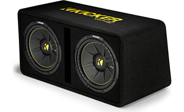 KICKER  Dual CompC 12-Inch (30cm) Subs in Vented  Enclosure, 2-Ohm, 600W