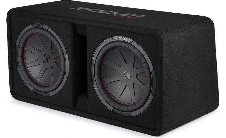 KICKER CompR 12"(30cm) Dual subwoofers in Vented  Enclosure, 2-Ohm, 1000W