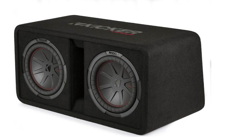 KICKER CompR 10"(25cm) Dual subwoofers in Vented  Enclosure, 2-Ohm, 800W