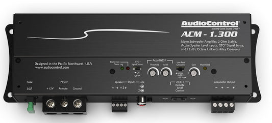 Audio Control ACM-1.300 Monoblock Micro Amplifier with Accubass