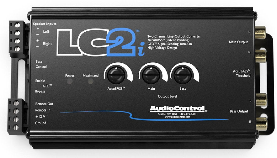 Audio Control LC2i 2 Channel Line Out Converter with AccuBASS and Subwoofer Control