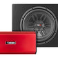 DS18 LSE-112A Bass Package 1 x SLC-MD12.4 In a Ported Box with S-1500.1/RD Amplifier and 4-GA Amp Kit 500 Watts