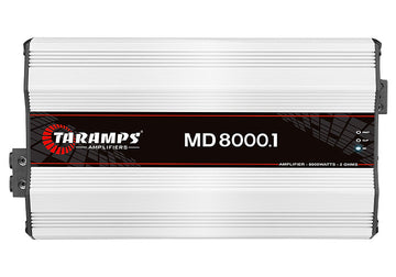 Taramps MD 8000.1 Car Audio Amplifier 1 Channel 8000 Watts RMS Car Audio Amplifier 2 ohm